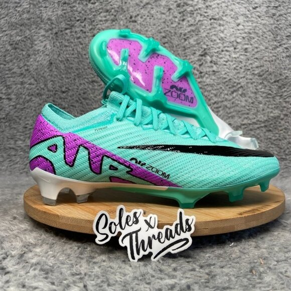 Nike Zoom Mercurial Vapor 15 Elite FG Soccer Size 6 Men Turquoise DJ4978-300 main image 5
